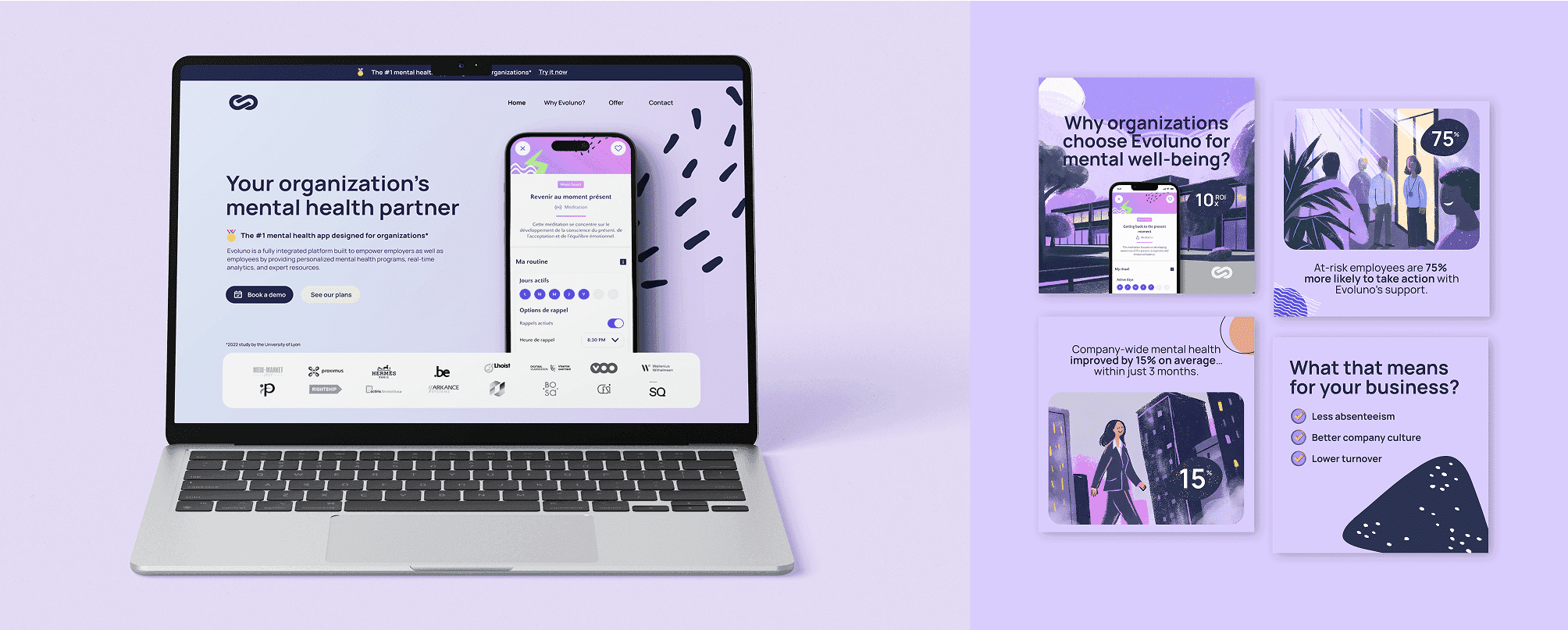 Evoluno nurturing campaign screenshot