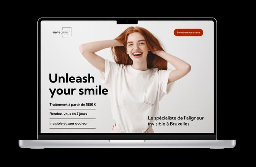 Smile Corner dental aligner website