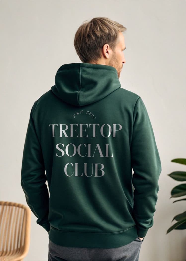 Treetop Social Club branded hoodie