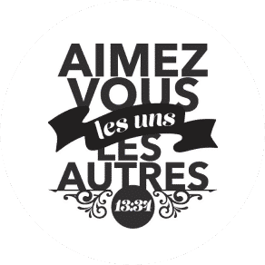 Aimez-vous les uns les autres bougies artisanales Bruxelles